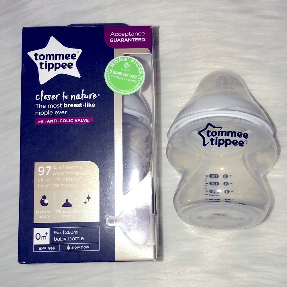 New Tommee Tippee Closer To Nature Baby Bottle and 5 Oz baby bottle